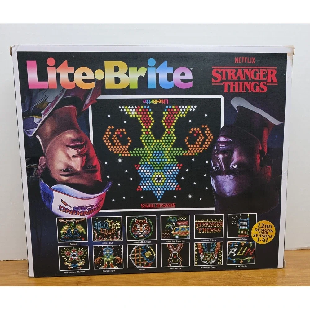 Netflix Stranger Things Lite Brite Season 1-4 2022 664 Pieces 12 HD Templates